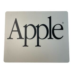 Vintage APPLE MOUSE PAD Original Garamond Type Logo circa 1980s